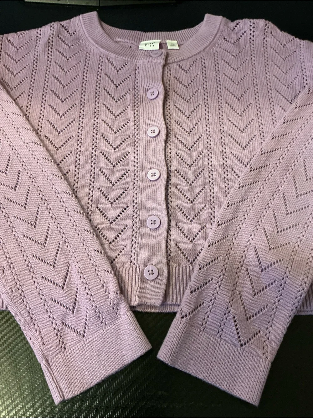 Kids cardigan purple size 12